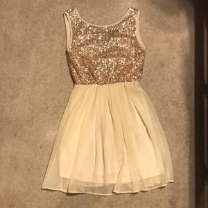 Gold Sequin Dress